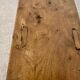 Solid elm bench, 190 cm long, from the 1950s.