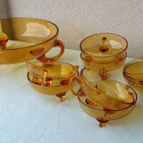 Glass dessert service