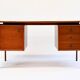 Arne Vodder Danish teak desk by GV Møbler, 1960s