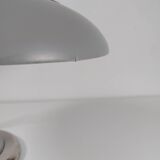 Rare lampe de bureau vintage, lampe de table RDA bleu clair chromé