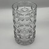 Pressed glass Lens vase by Vladimir Jelinek made in Czechoslovakia Hermanova hut Sklo Union