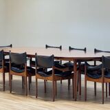 Extendable dining room table and chairs (by Kristian Solmer Vedel)
