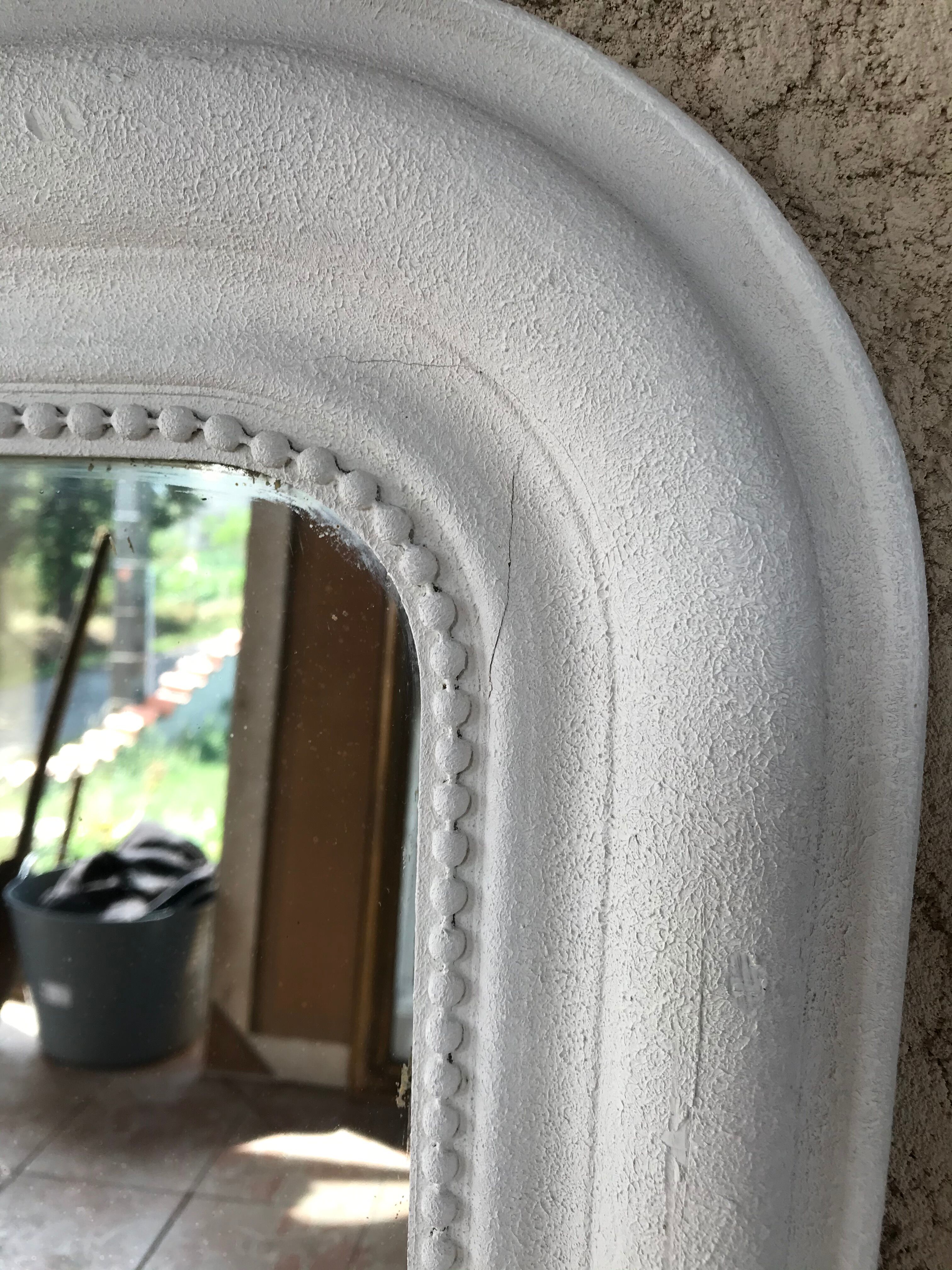 Mirror Louis Philippe white granule