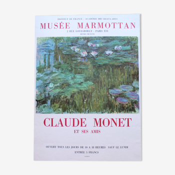 Poster Exhibition Claude Monet Museum Marmottan 70s