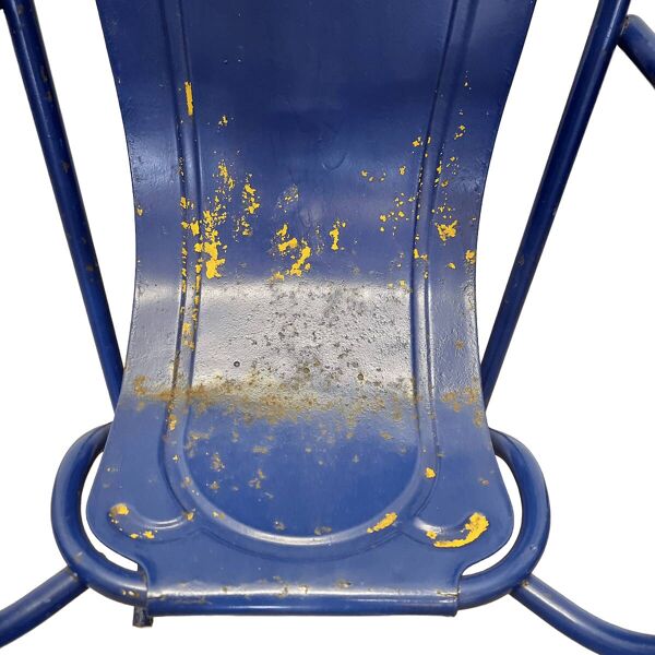 Chaise Stak A Bye Harry Sebel vintage bleue, années 1950