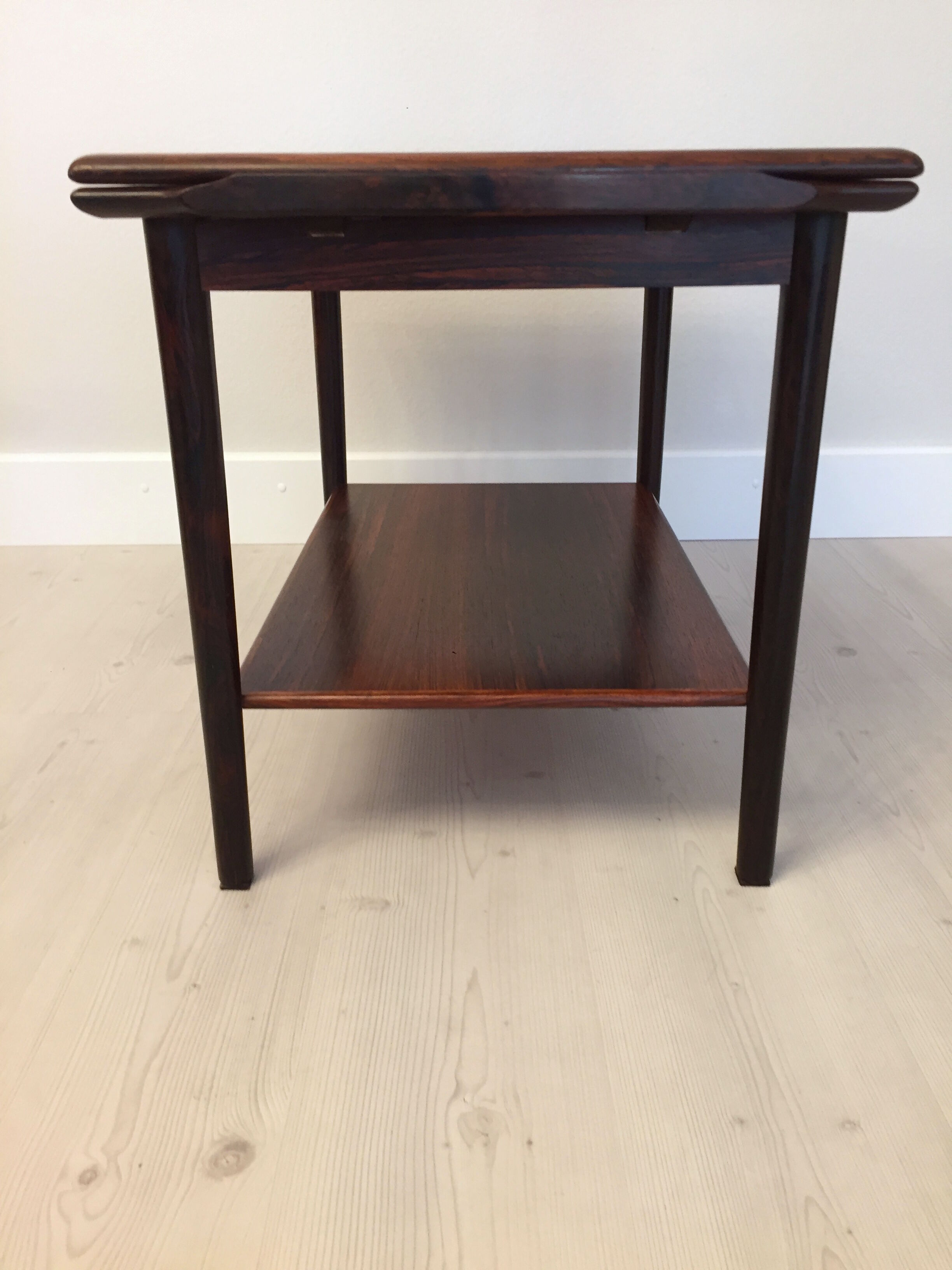 Danish extendable serving cart in palissander midcentury 1960s