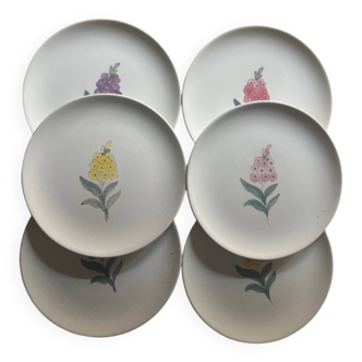 Gien - 6 dessert plates
