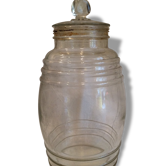 Gros bocal en verre ancien pour confiserie bocaux