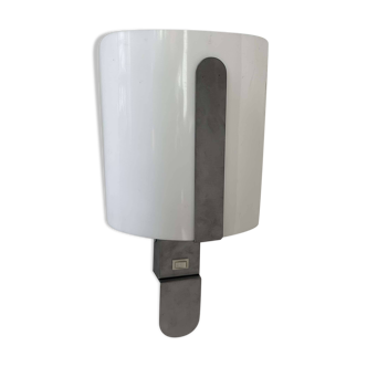 Vintage Arlus wall light, Perspex and brushed metal, France 1970