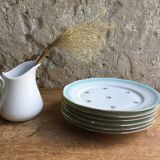 Celadon porcelain plates flower pattern