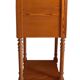 Nightstand in marked pine and marble, 37x81cm, 1940s, Art Deco, Gallé