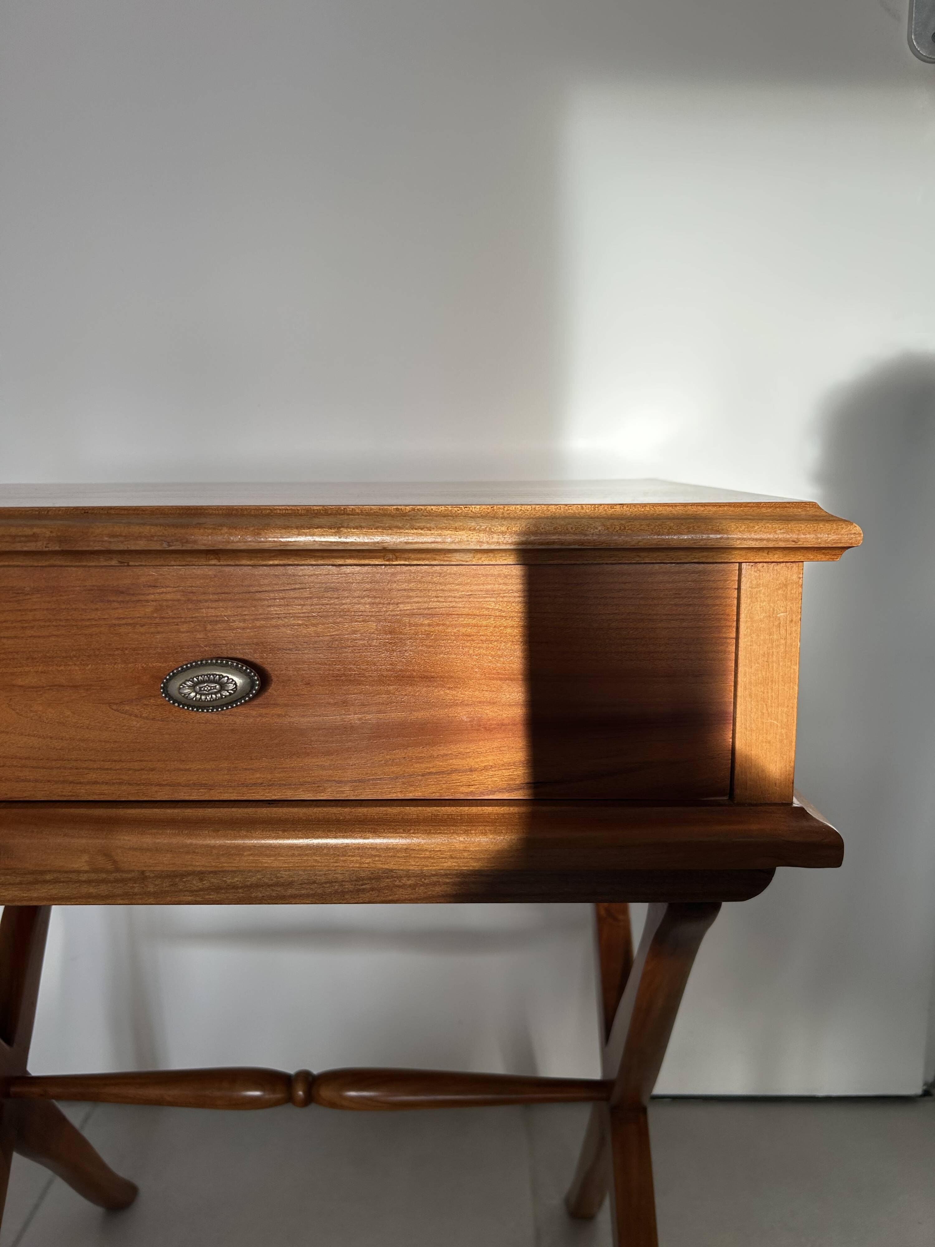 Vintage Scandinavian style bedside table – wood – 1950s/60s