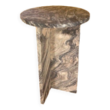 Green Cipollino marble side table
