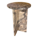 Green Cipollino marble side table