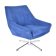 Vintage Cord armchair Shell, Deutsche Democratic Republic, DDR, 1960s, Blue