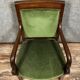 Empire style office armchair with mahogany swan necks circa 1900