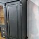 Large cabinet cabinet patina black buffet bookcase drawers