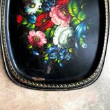 Jostovo hand-painted metal serving tray