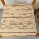 Pair of vintage Baumann chairs in wood and fabric from the 70s