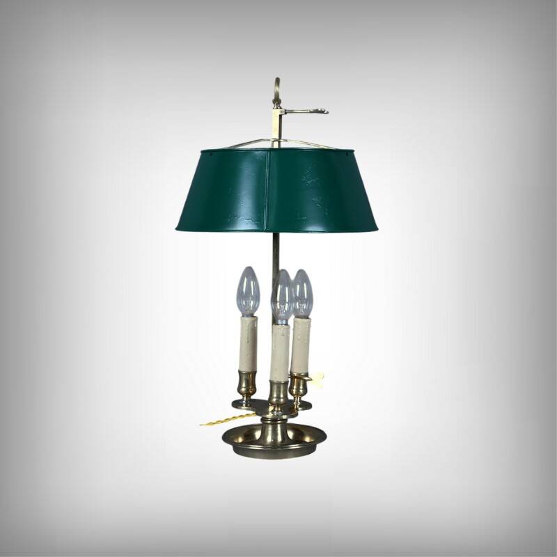 Lampe bouillotte en laiton, style Empire – fin XIXe