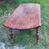 Table à volets en chêne ovale 190cm