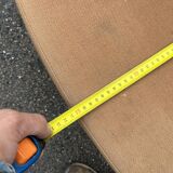 Pair of vintage armchairs with metal legs and orange fabric, 1960s-1970s