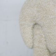 Chair "Space Age" in unbleached wool, France, circa 1970