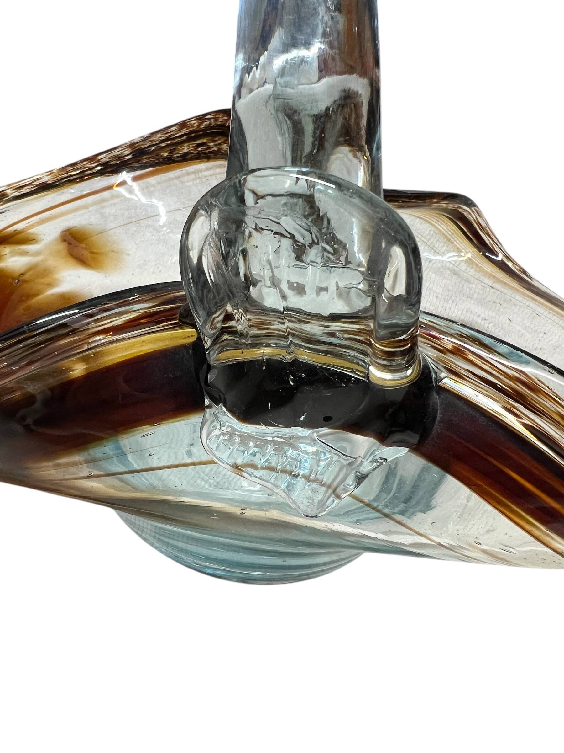 Jean Claude Novaro Glass Fruit Basket