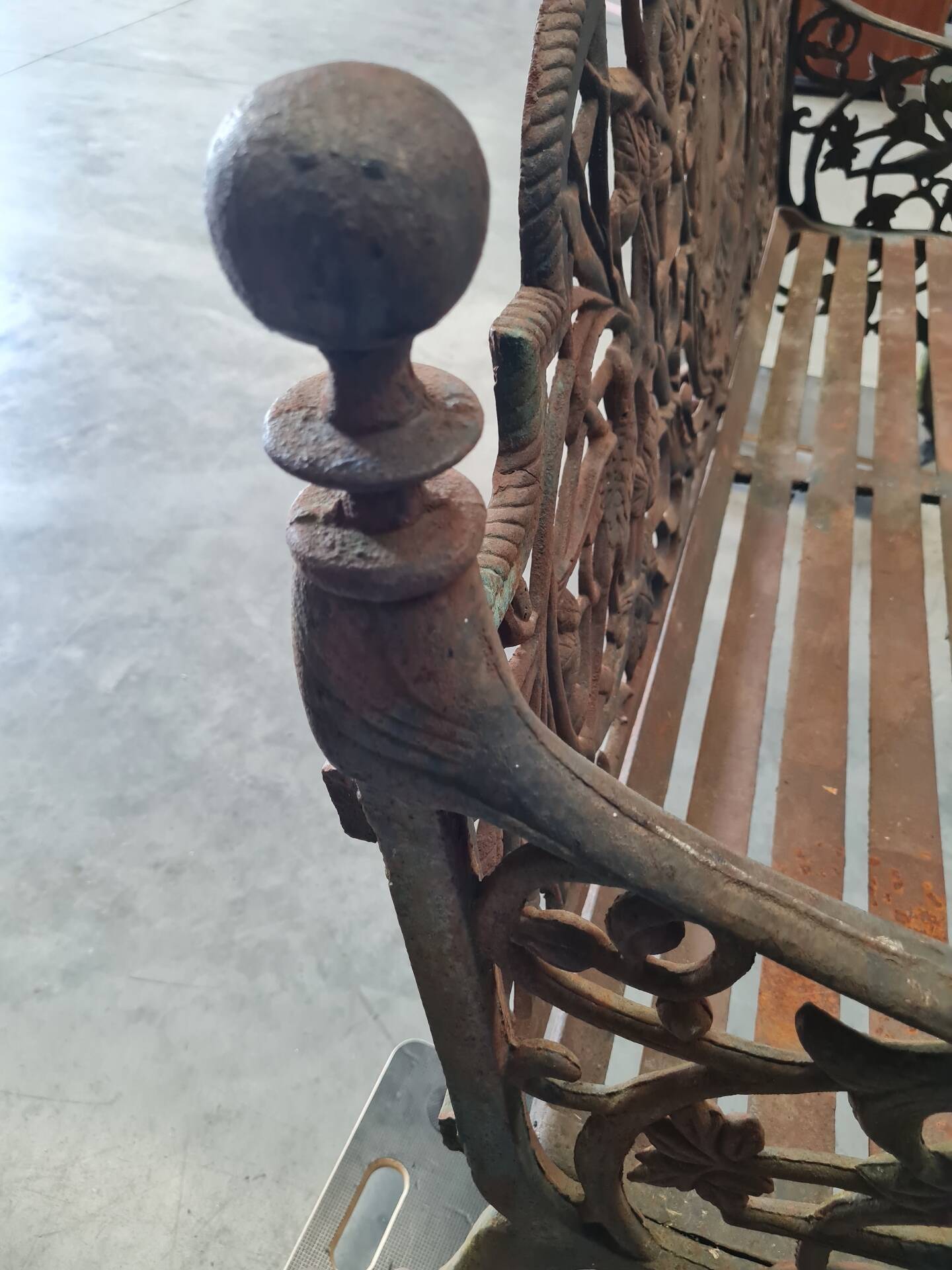 Banc en fonte