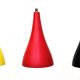 Louis Kalff – pendentif vintage Philips jaune, rouge, noir