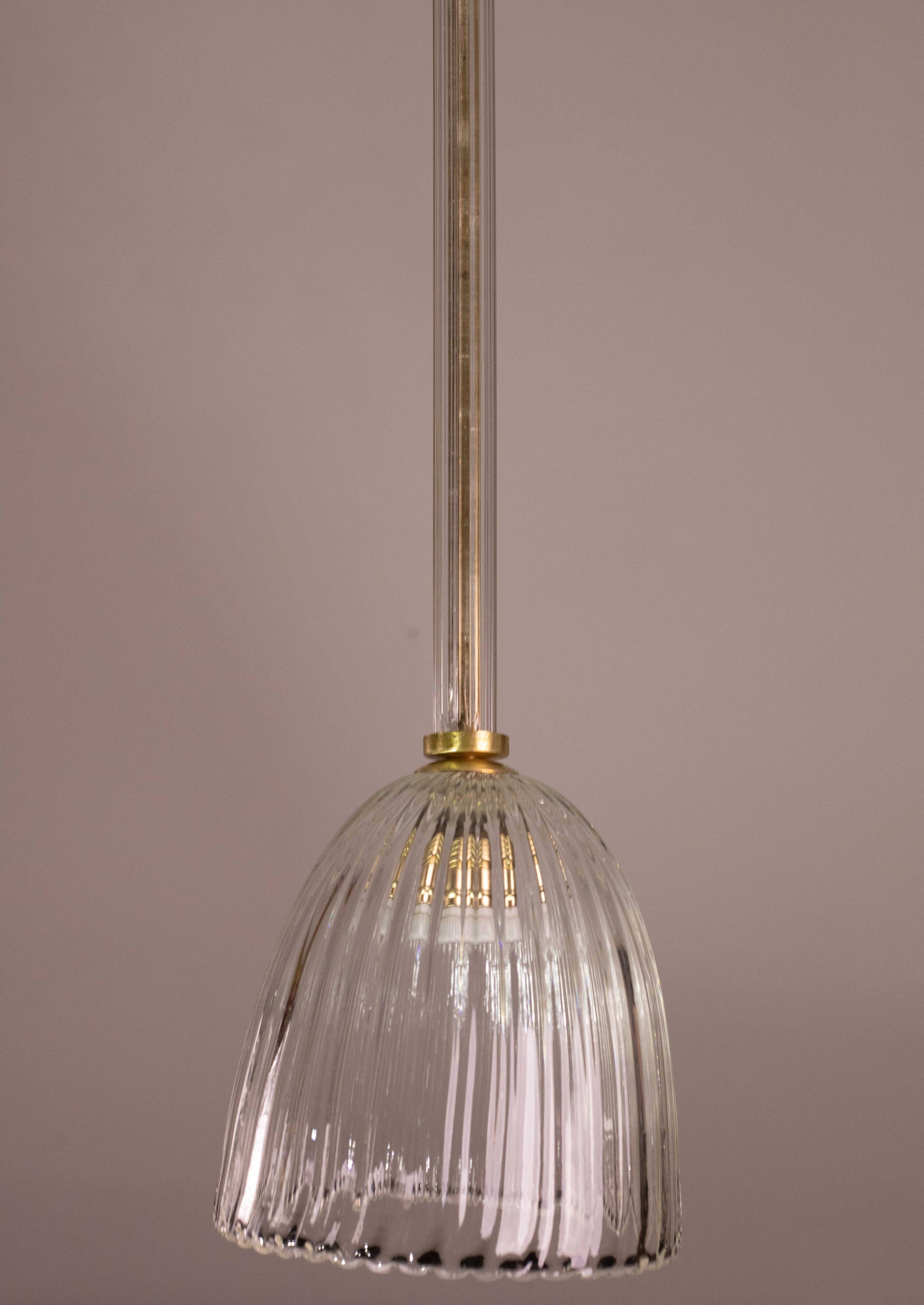 Art Deco Barovier e Toso pendant light, 1950