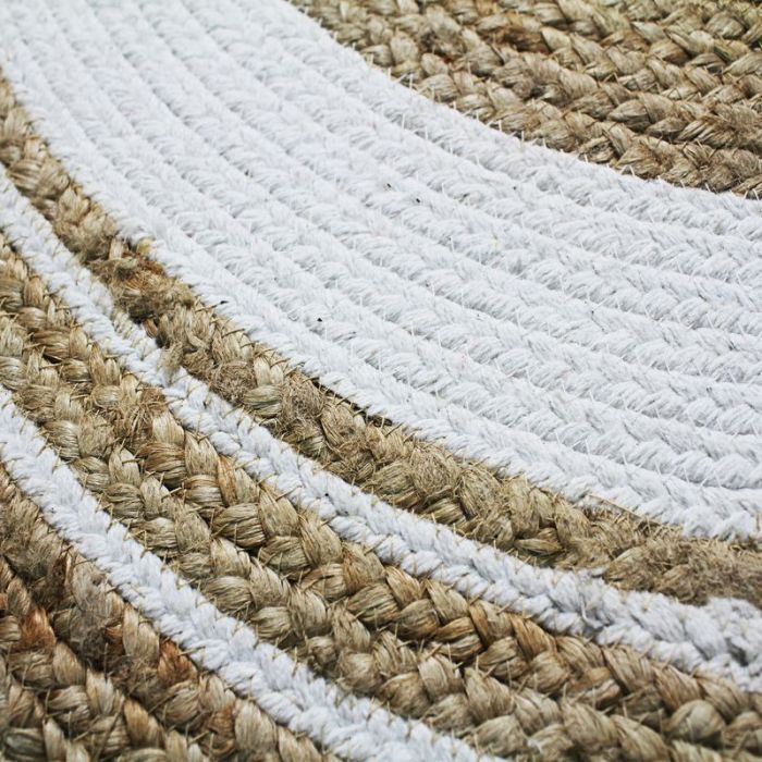 Round jute rug 90 cm