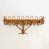 Rattan wall shelf, Italy 60
