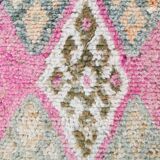 Soft Multicoloe Oushak Runner Rug, 75x397Cm