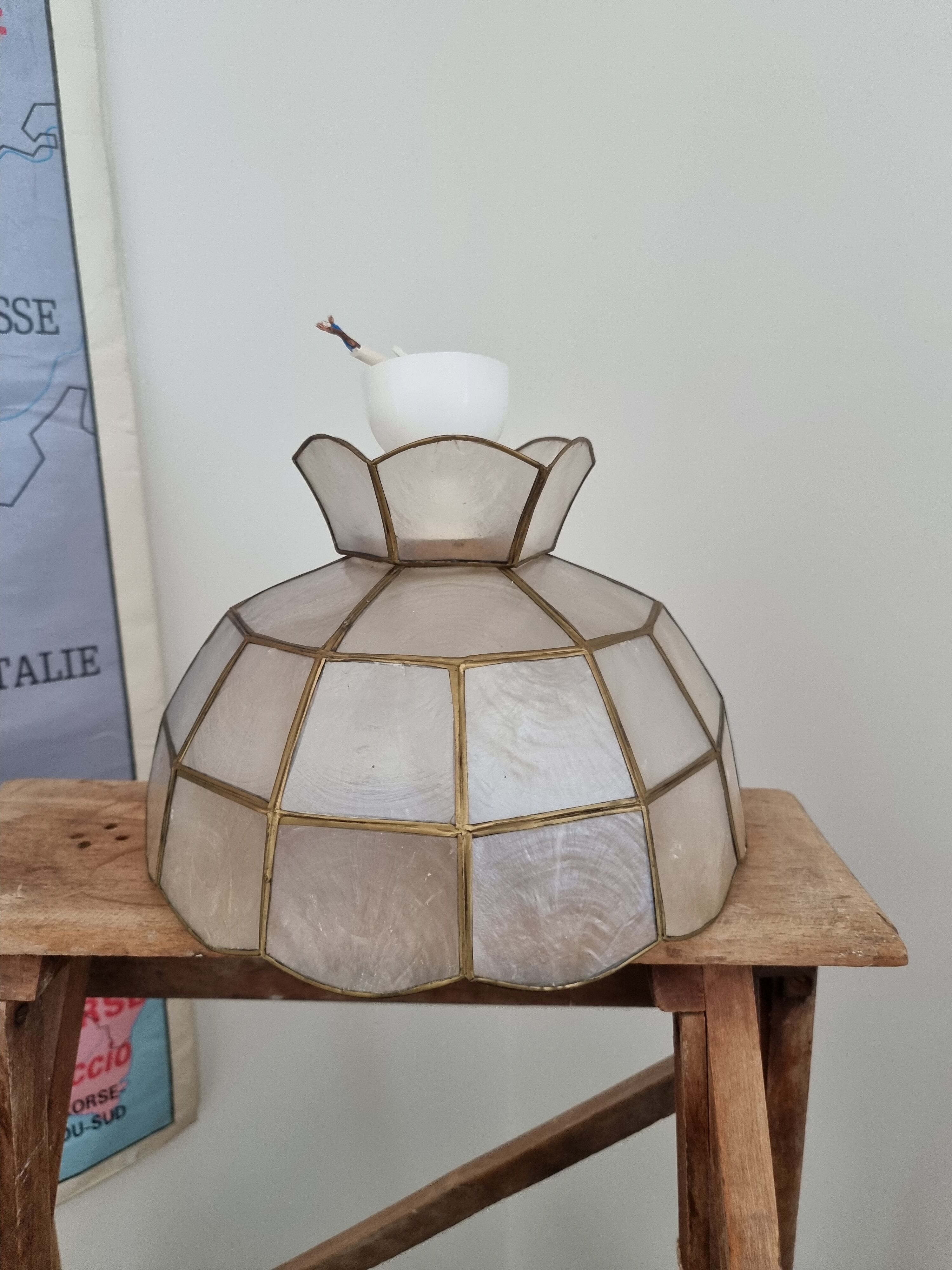Vintage mother-of-pearl chandelier