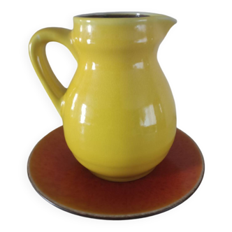 Ensemble pichet et assiette céramique Jars