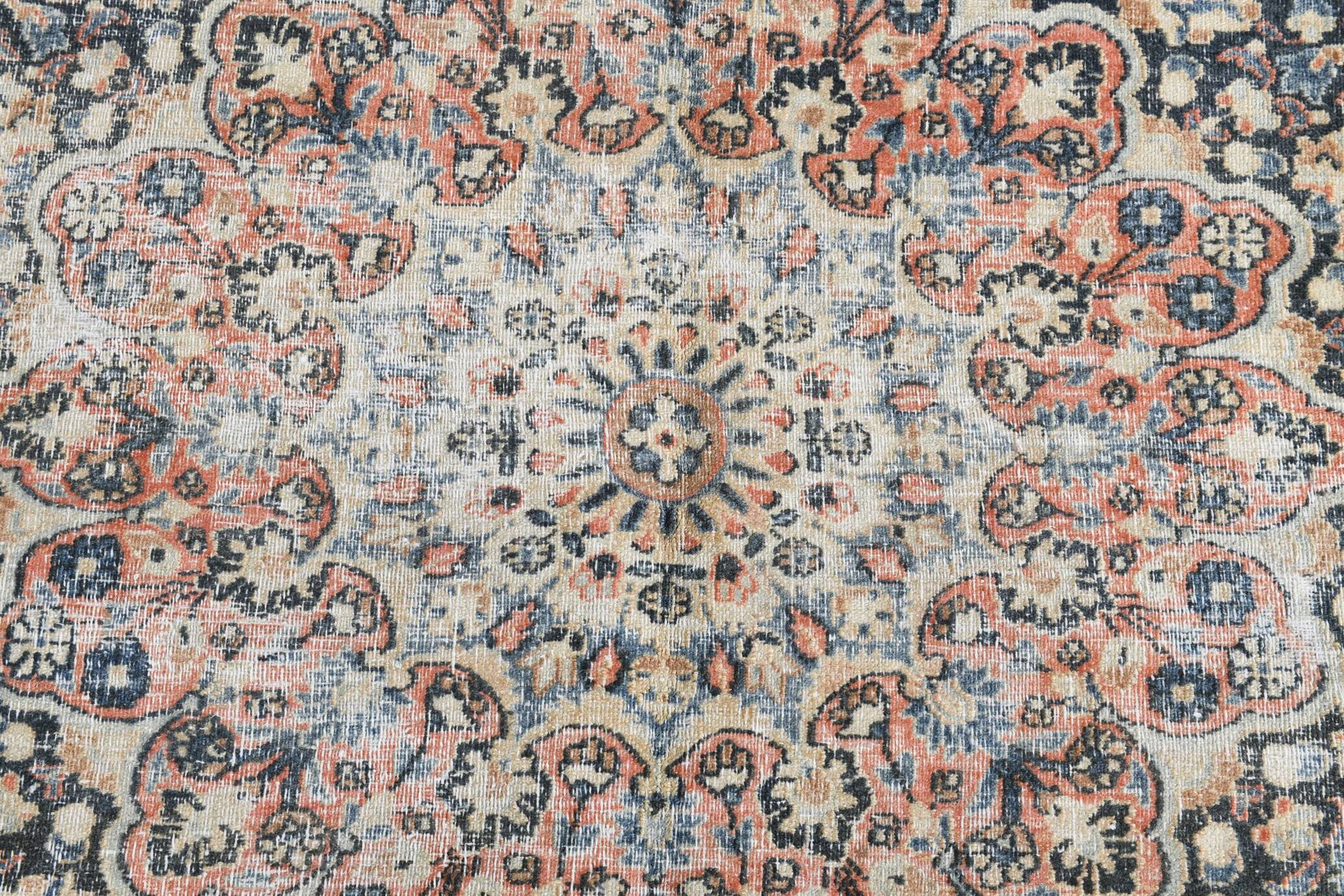 Tapis persan classique antique bleu clair 10x13, 296x386 cm
