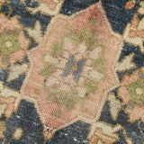 5x9 Peach Red Dark Blue Persian Area Rug, 153x290Cm SK 18900