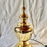 Large vintage brass lamp base - height: 75 cm