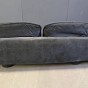 Velvet sofa by Saporiti Italia, 1980s