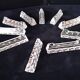 10 triangular lead crystal knife rests