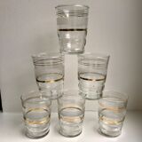 Set of 6 granite water glasses 50-60s