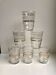 Lot de 6 verres à eau granité années 50-60