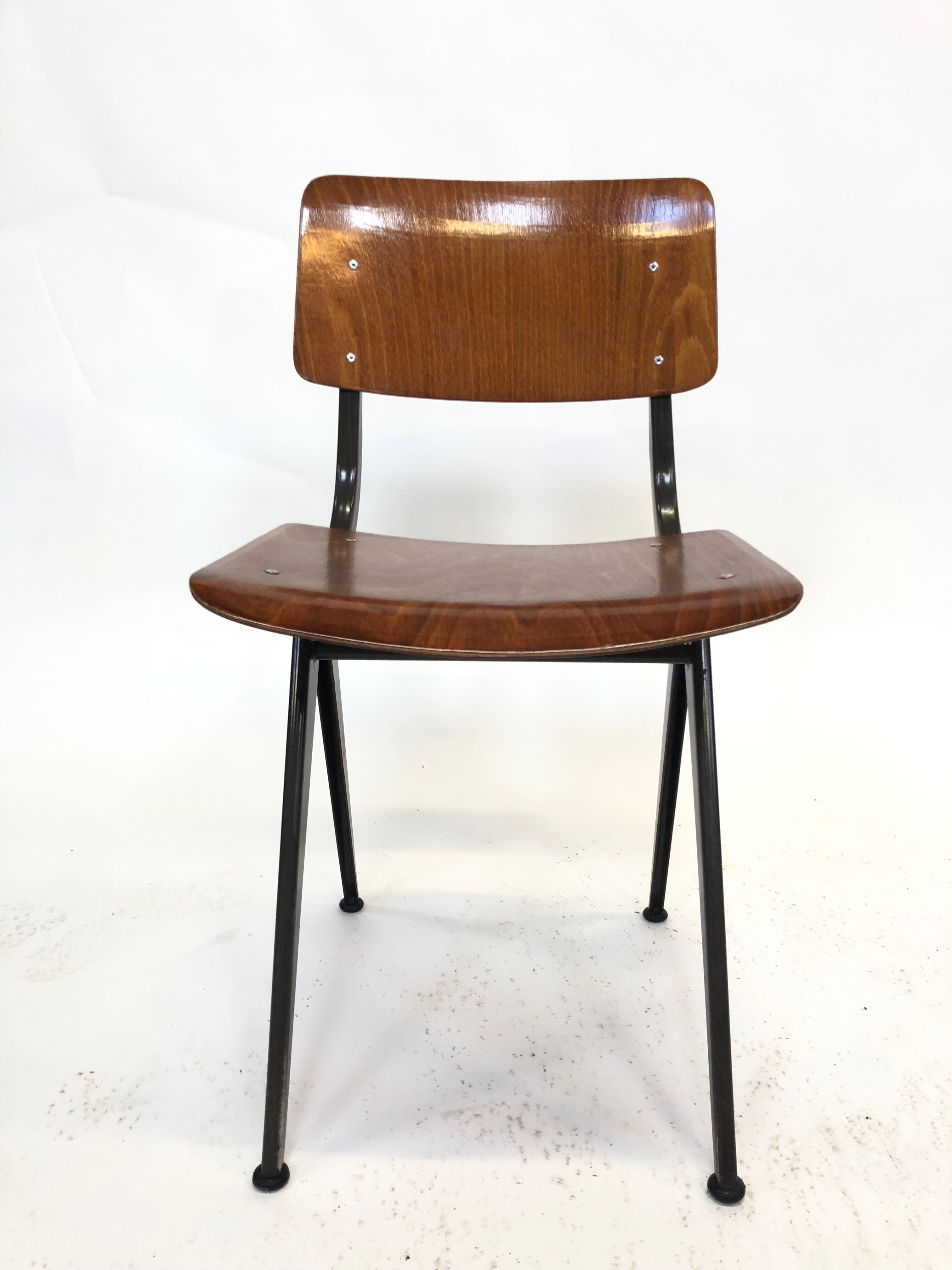Vintage Eromes Marko school compass Chair set of 4