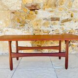 Teak coffee table in Scandinavian style, circa 1960s.