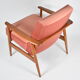 Fauteuil en velours rose designer M. Zielinski, années 1960, Pologne