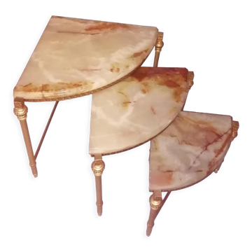 Set of 3 nesting tables 60s in neckline
