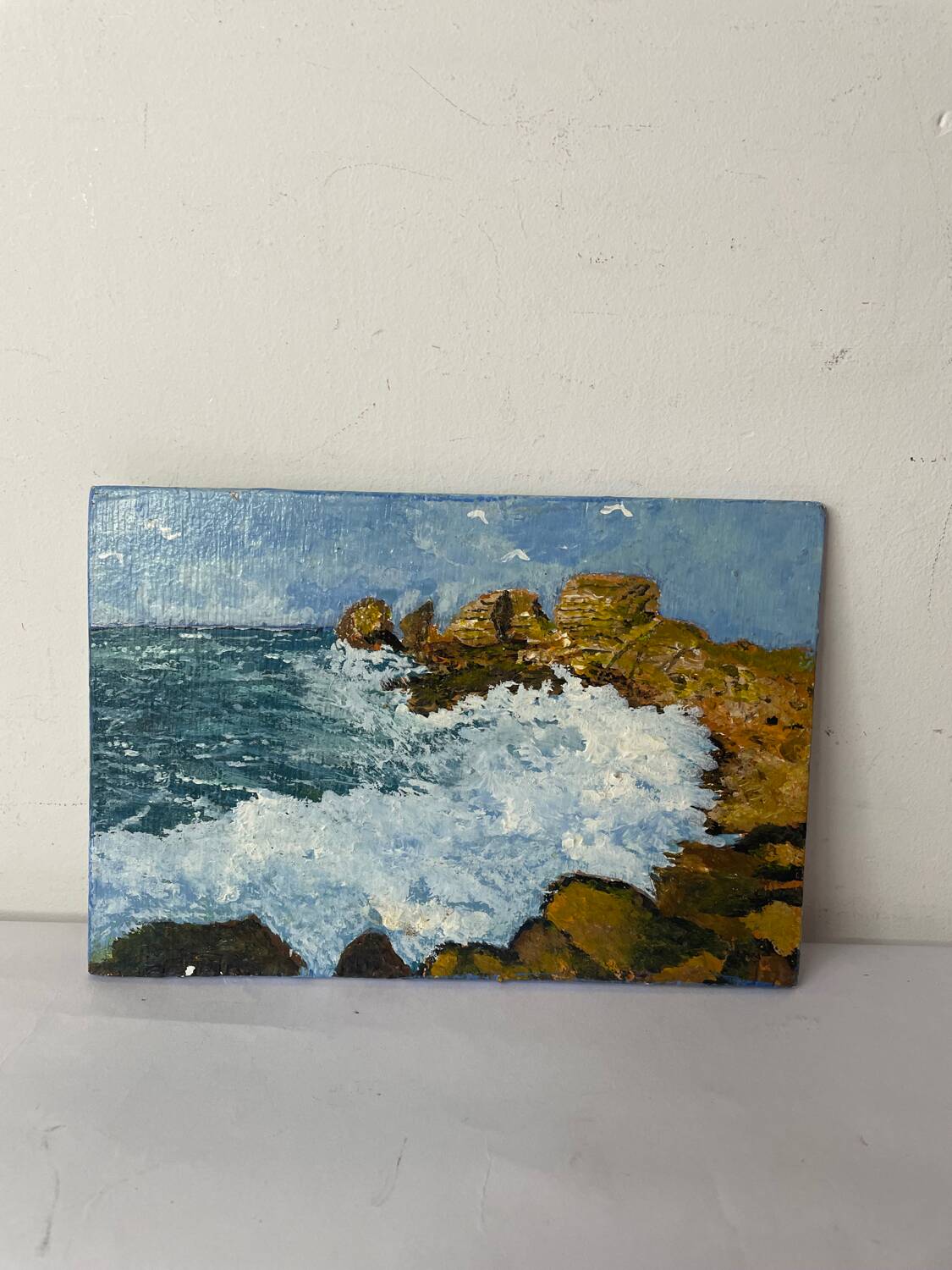 Small double-sided flower painting