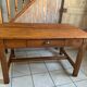 Solid wood farmhouse table