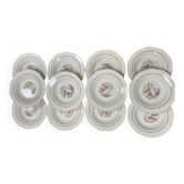 12 deep plates Digoin & Sarreguemines Nanteuil